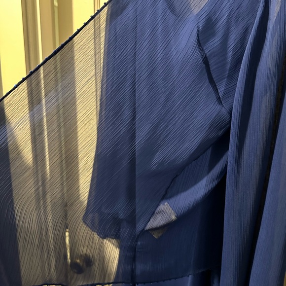 Capri By MON CHERI Evening Dress Blue Style #11248 Size 16 NWT - Picture 6 of 9